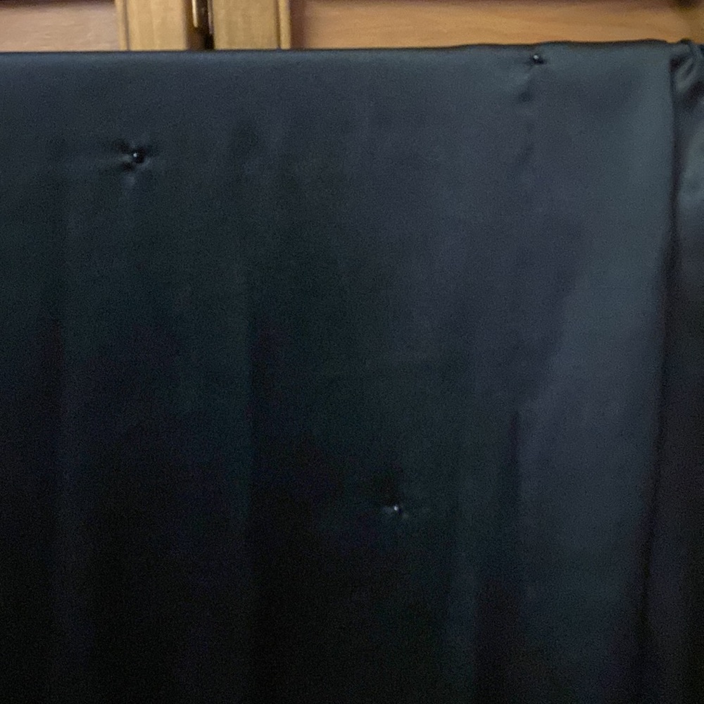 Silky long beaded black shawl - Picture 3 of 4